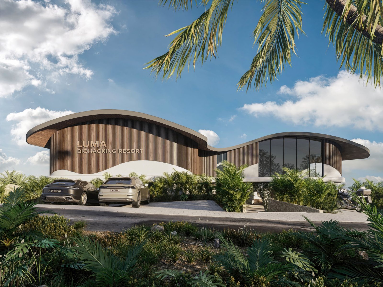 Luma Biohacking Resort exterior render